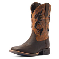 Ariat Mens Cowpuncher VentTEK Western Boots (10044573) Dark Brown /Golden Mustard [SD]
