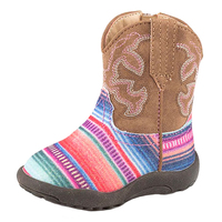 Roper Infants Cowbaby Glitter Serape Western Boots (16901115) Serape/Tan