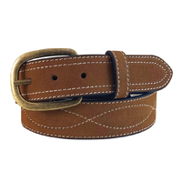Roper Womens 1.1/2" Suede Leather Belt (6565300) Rust [SD]