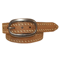 Roper Womens 1 3/4" Vintage Genuine Leather with Lacing Belt (9621300) Brown [SD]