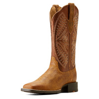 Ariat Womens Round Up Ruidoso Western Boots (10051066) Pearl/Burnished Chestnut [SD]