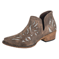 Roper Womens Ava Western Boots (21567408) Glitz Brown/Silver Glitter [SD]