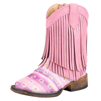 Roper Toddlers Double Fringe Western Boots (17903502) Pink [SD]