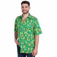 Just Country Mens Jordan S/S Full Button Print Shirt (MWSSR241) Green Cactus [SD]