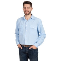 Just Country Mens Austin L/S Full Button Shirt (MWLS2490) Light Blue Chambray [SD]