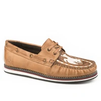 Roper Womens Filly Moccasin Shoes (21943541) Tan Leather [SD]