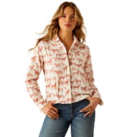 Ariat Womens Rudford L/S Shirt (10054994) Blushing Horse
