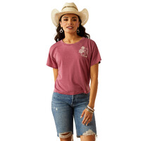 Ariat Womens Ramblin' S/S Tee (10055138) Dry Rose