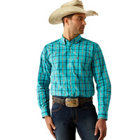 Ariat Mens Pro Series Jessie Fitted L/S Shirt (10054737) Turquoise
