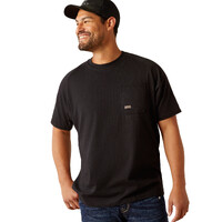 Ariat Mens Rebar Cotton Strong Workhog S/S Tee (10054446) Black