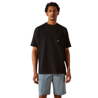 Ariat Mens Rebar Cotton Strong Hardhead S/S Tee (10054445) Black