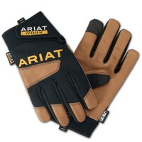 Ariat Mens Flexpro Waterproof Work Gloves (10042830) Brown/Black [GD]