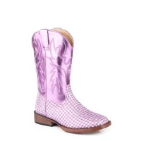 Roper Childrens Glitter Gleam Western Boots (18901496) Purple