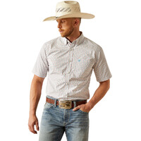 Ariat Mens Pro Series Simon S/S Shirt (10058944) White