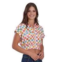 Roper Womens Five Star Collection S/S Blouse (51590082) Print White [SD]