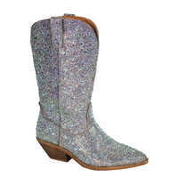 Roper Womens Nettie Western Boots (21556628) Crystal Silver