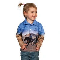 Ariat Childrens L/S Fishing Shirt (4014CLSP) Lets Ride