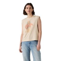 Levi's Womens Western Archival Boxy Tank (001MW-0004) Faded Cowboy Oatmeal Heather [SD]