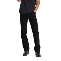 Lee Riders Mens Straight Stretch Jeans (R058032) Black [SD]