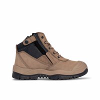 Mongrel Zip Sider Safety Boot w/ Scuff Cap (461060) Stone