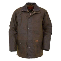 Outback Trading Mens Deer Hunter Oilskin Jacket (2180) Bronze 