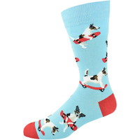 Bamboozld Mens Jack Russell Bamboo Socks (BBS19JACKRUSSELL) Sky