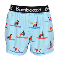 Bamboozld Mens Cowabunga Bamboo Boxer Shorts (BBS22UBSCOWABUNGA) Blue [SD]
