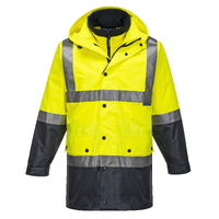 Portwest Mens Hi Vis 4 in 1 Jacket (MJ881YNR) Yellow/Navy  [GD]