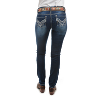Pure Western Womens Harlee Skinny Leg Jeans - 32 Leg (PCP2201018) Indigo [SD]