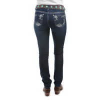 Pure Western Womens Jasmine Skinny Jeans - 32 Leg (PCP2206156) Midnight [SD]