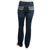 Pure Western Womens Martina Bootcut Jeans - 32 Leg (PCP2211423) Darkest Night [SD]