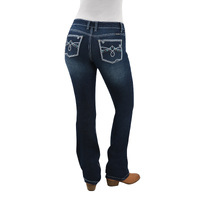 Pure Western Womens Rhian Bootcut Jeans - 34 Leg (PCP2208573) Darkest Night [SD]