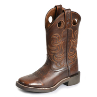 Pure Western Childrens Ryder Western Boots (PCP78095C) Antique Brown
