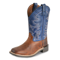 Pure Western Childrens Judd Western Boots (PCP78096C) Rust/Oiled Blue