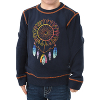 Pure Western Girls Sunny Crew (P3W5501740) Navy [SD]