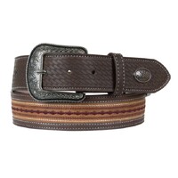 Pure Western Oscar Belt (P5W1961BLT) Chocolate/Tan [SD]