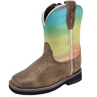 Pure Western Toddlers Maggie Western Boots (PCP78116T) Bomber/Rainbow