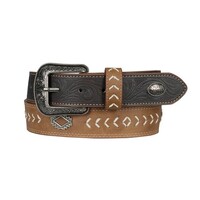 Pure Western Mens Terrence Belt (P5S1955BLT) Tan/Chocolate [SD]