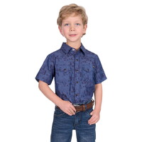 Pure Western Boys Travis S/S Shirt (P5S3103074) Chambray [SD]