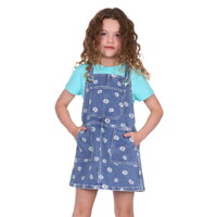 Pure Western Girls Adison Pinafore (P5S5402150) Retro Blue [SD]