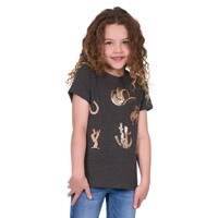 Pure Western Girls Bonita S/S Tee (P5S5576141) Charcoal Marle [SD]
