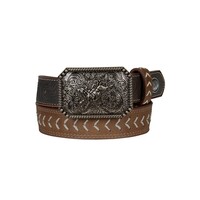 Pure Western Childrens Terrence Belt (P5S7931BLT) Tan/Chocolate [SD]