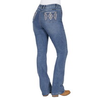 Pure Western Womens Pam Hi Rise Bootcut Jeans - 32 Leg (PCP2213129) Summer Sky