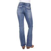 Pure Western Womens Jemma Hi Rise Bootcut Jeans - 30 Leg (PCP2213240) Moonshine