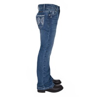 Pure Western Girls Pam Bootcut Jeans (PCP5213147) Retro Blue