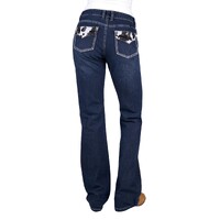 Pure Western Womens Pia Relaxed Rider Jeans - 36 Leg (PCP2210038) Midnight