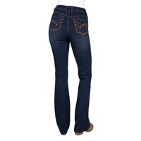 Pure Western Womens Sam High Rise Bootcut Jeans - 34 Leg (PCP2213035) Midnight