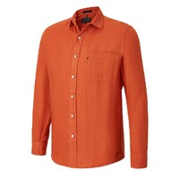 Ritemate Mens Pilbara Classic Fit Linen L/S Shirt (RMPC055) Rust [SD]