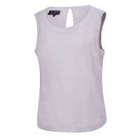 Ritemate Womens Pilbara Linen Singlet (RMPC132) Flax [SD]