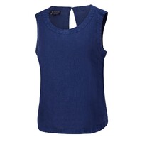 Ritemate Womens Pilbara Linen Singlet (RMPC132) Navy [SD]